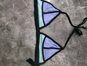 Stylish Color Block Bikini Top