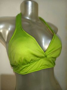 Lime Green Halter Crop Top