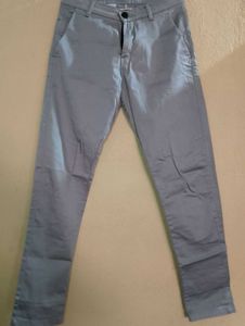Men's Grey Slim Fit Chinos
