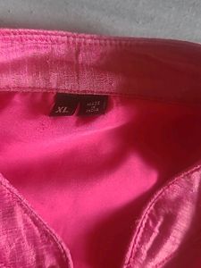 Swarovski Stone Work Kurta With Embroidery In Rose