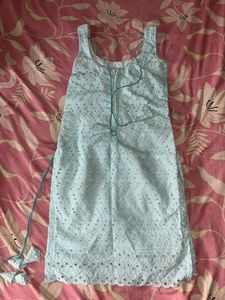 Cute Blue Sleeveless kurti