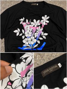 louis vuitton Black Floral T-Shirt