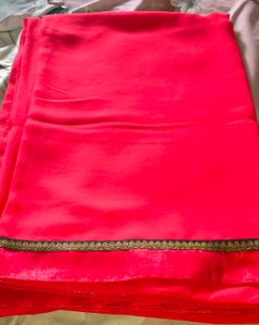 Beautiful Pink Floral Saree combo