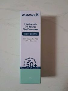 wishcare Niacinamide oil balance fluid sunscreen