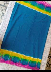 Vibrant Tie-Dye Saree