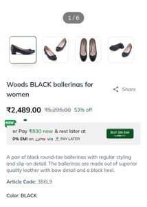 Woodland Black Formal Bellies