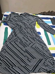 H&amp;M Striped Black &amp; White Dress