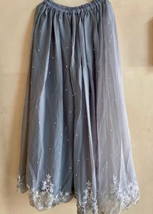 Elegant Grey Embroidered Kurta Set