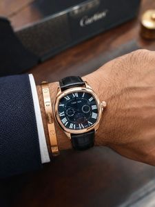 Cartier Watch with Leather Strap
