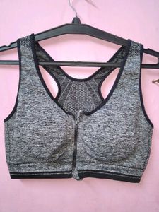 Zipper Sports Bra