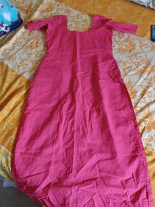 long cotton kurta wit pocket