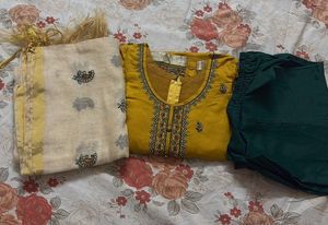 Yellow Kurta Set with Dupatta