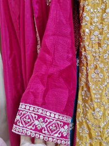 Vibrant Embellished Kurta Set with Dupatta