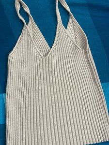 Ribbed V-Neck Tank Top