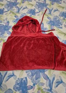 Red Offline girls Hoodie