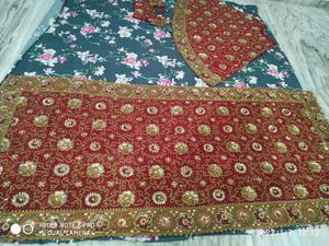 beautiful bridal red colour lehnga