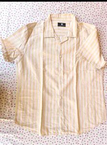 Men's Striped Short Sleeve Shirt xl size