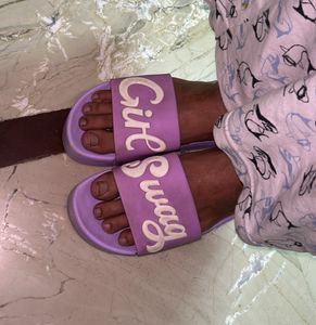 Girl Swag Platform Slides