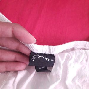 White Milkmaid Puff Sleeves Top