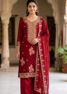 Salwar kameez (Salwar+Kameez+dupatta)