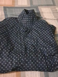 Men's Polka Dot Button-Up Shirt