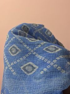 Blue Bandhani Saree + Free gift