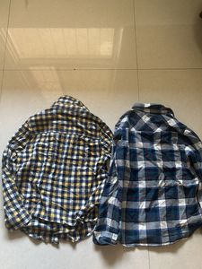 Bundle of two plaid shirts