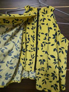 Stylish Yellow Printed Coord Set (worn once)