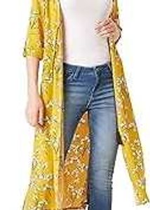 Floral Print Over Shrug