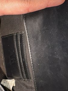 Chic Black Faux Leather Crossbody Bag