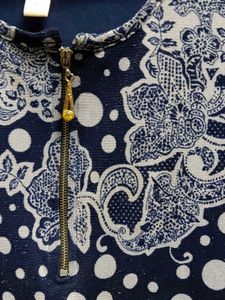 Shimmery Blue Party Top
