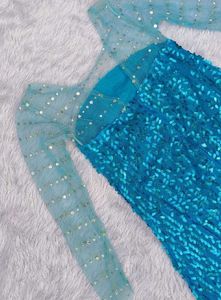 Stunning Sequined Teal Gown