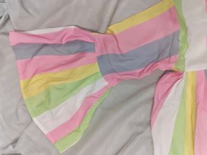 Rainbow Striped Bell Sleeve Top