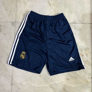 Adidas Real Madrid Navy Blue Athletic Shorts