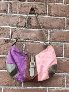 Color Block Hobo Shoulder Bag