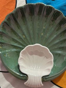 Decorative Green Shell Plate
