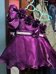 Baby girl flared party wear frock