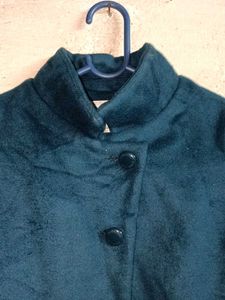NEW Teal Blue Buttoned Coat