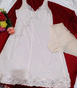 Vintage Lace Nightgown &amp; Panty Set
