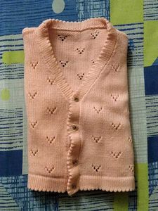 Charming Pink Knitted Cardigan