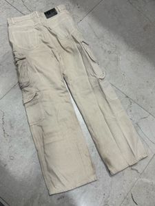 Beige Cargo Pants