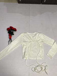 Backless White Top
