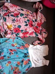 Floral Print Dress Set