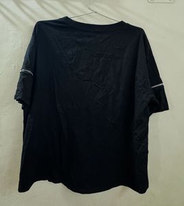 Black Graphic Print T-Shirt