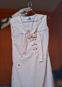 Peach Sleeveless Dress