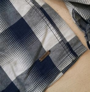 Roadster Blue and white checked shirt