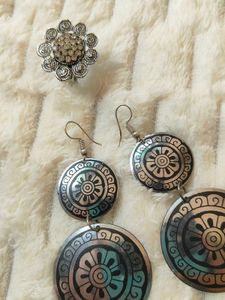 Ring &amp; Earrings Set For Navratri