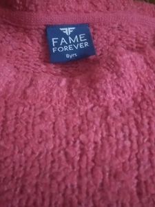 Pink Knit Sweater - Butterfly Sequin