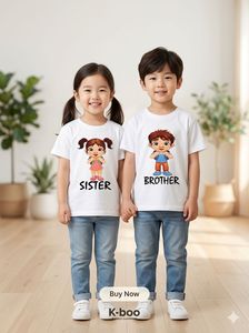 Cute Brother-Sister T-Shirt Set (Combo Pack)