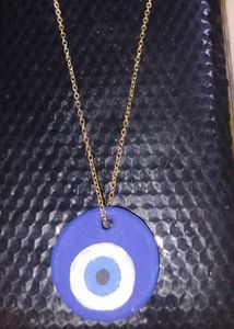 Blue Evil Eye Pendant Necklace